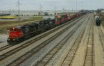 CN 2105 leads a 6 unit lashup